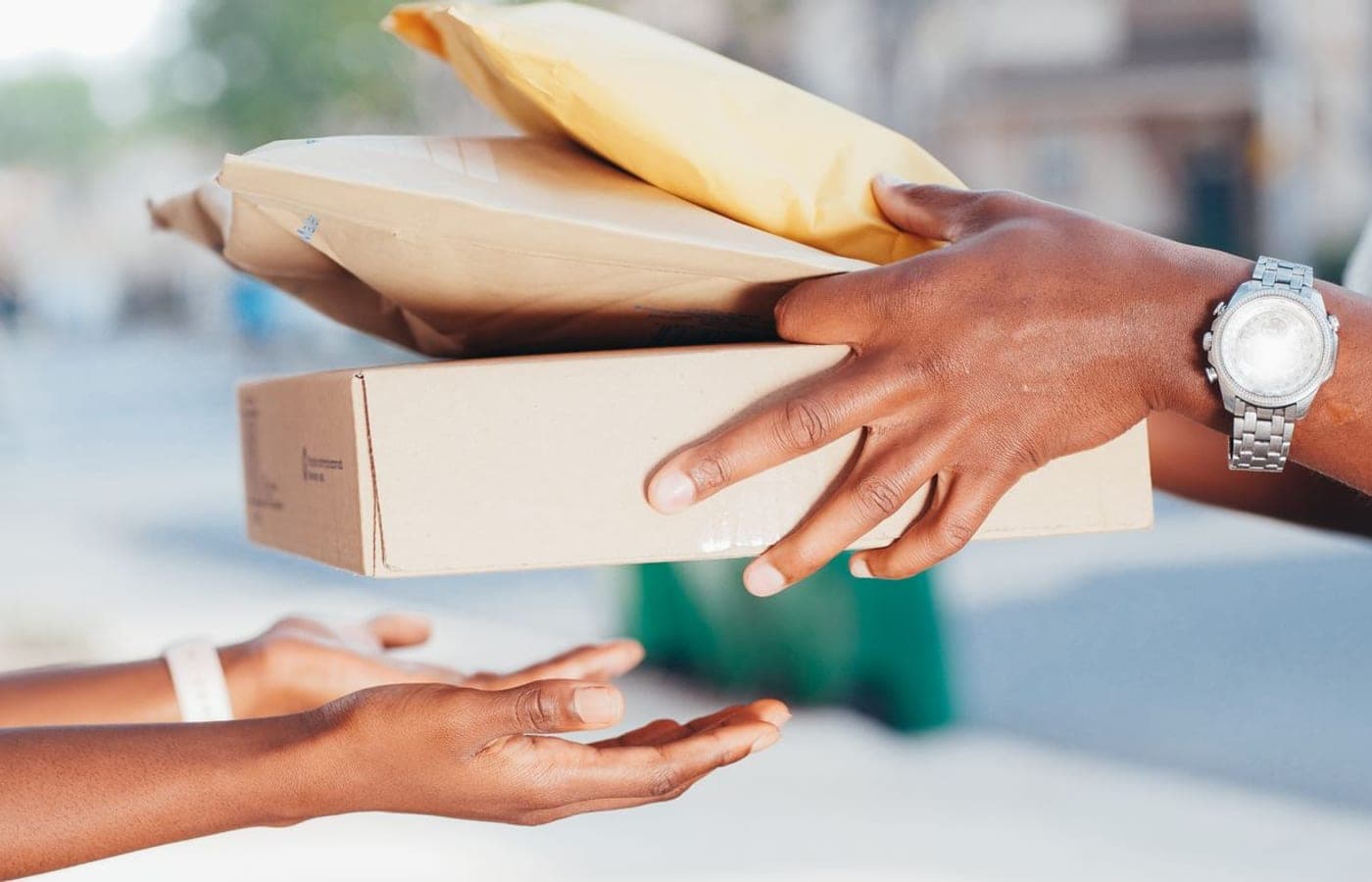 Representative local courier photograph; no pictured business is for sale