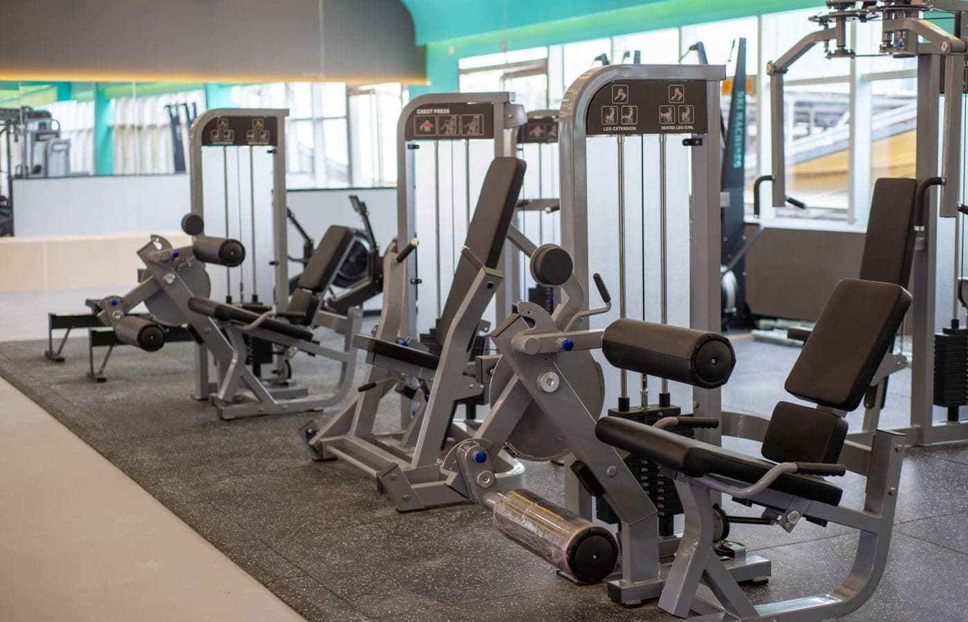 Representative fitness center photograph; no pictured business is for sale