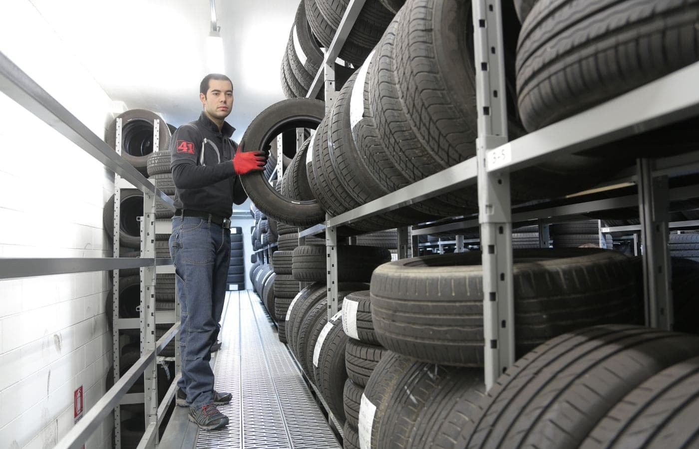 Representative tire & service center photograph; no pictured business is for sale
