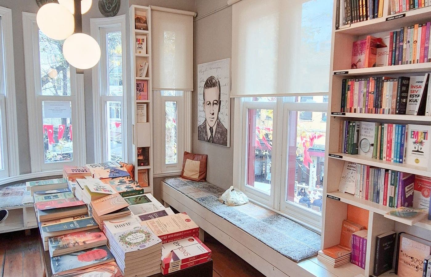 Representative independent bookstore photograph; no pictured business is for sale